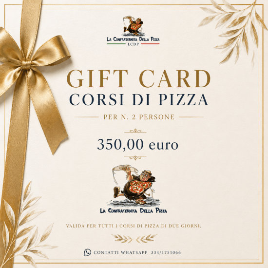 Buono Regalo € 350,00 Gift Card - Corsi di Pizza