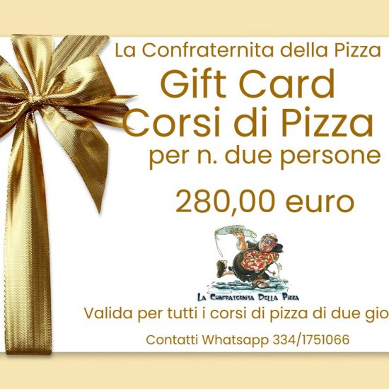 Buono Regalo € 280,00 Gift Card - Corsi di Pizza