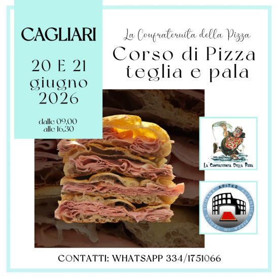 CAGLIARI - 20 e 21 giugno 2026 - Corso di pizza in teglia e pala alla romana