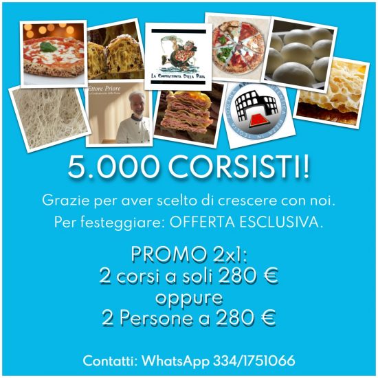 Offerta 5000 corsisti! Festeggiamo con un altro corso insieme?