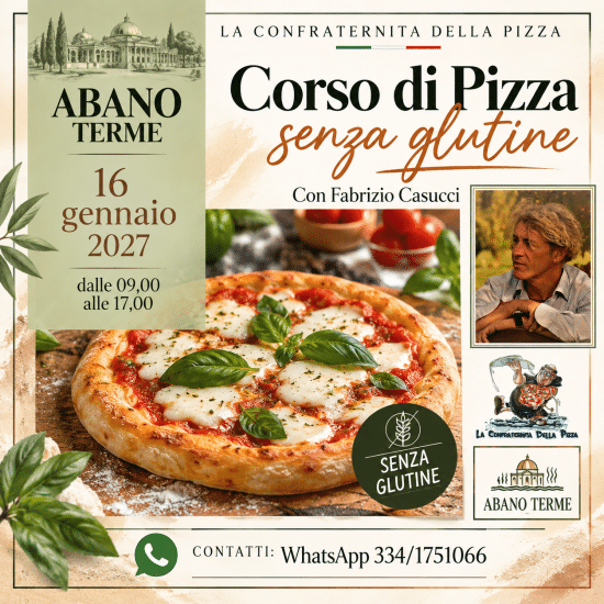 Abano Terme - 16 gennaio 2027 - Pizza senza glutine con Fabrizio Casucci